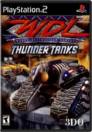 Box cover for World Destruction League: Thunder Tanks on the Sony Playstation 2.