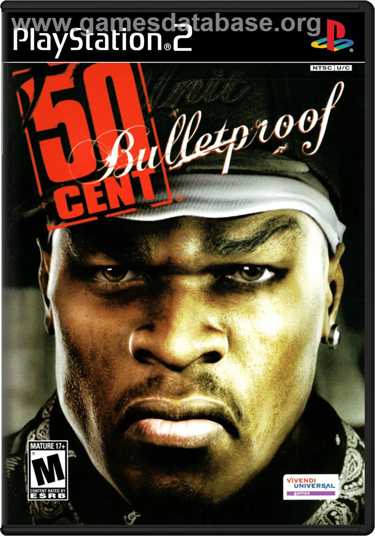 50 Cent: Bulletproof - Sony Playstation 2 - Artwork - Box