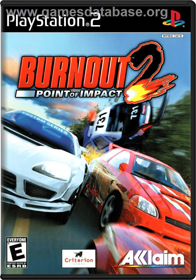 Burnout 2: Point of Impact - Sony Playstation 2 - Artwork - Box
