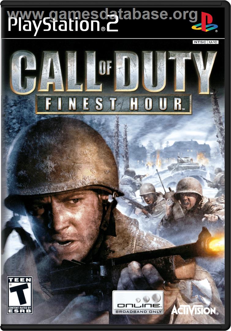 Call of Duty: Finest Hour - Sony Playstation 2 - Artwork - Box