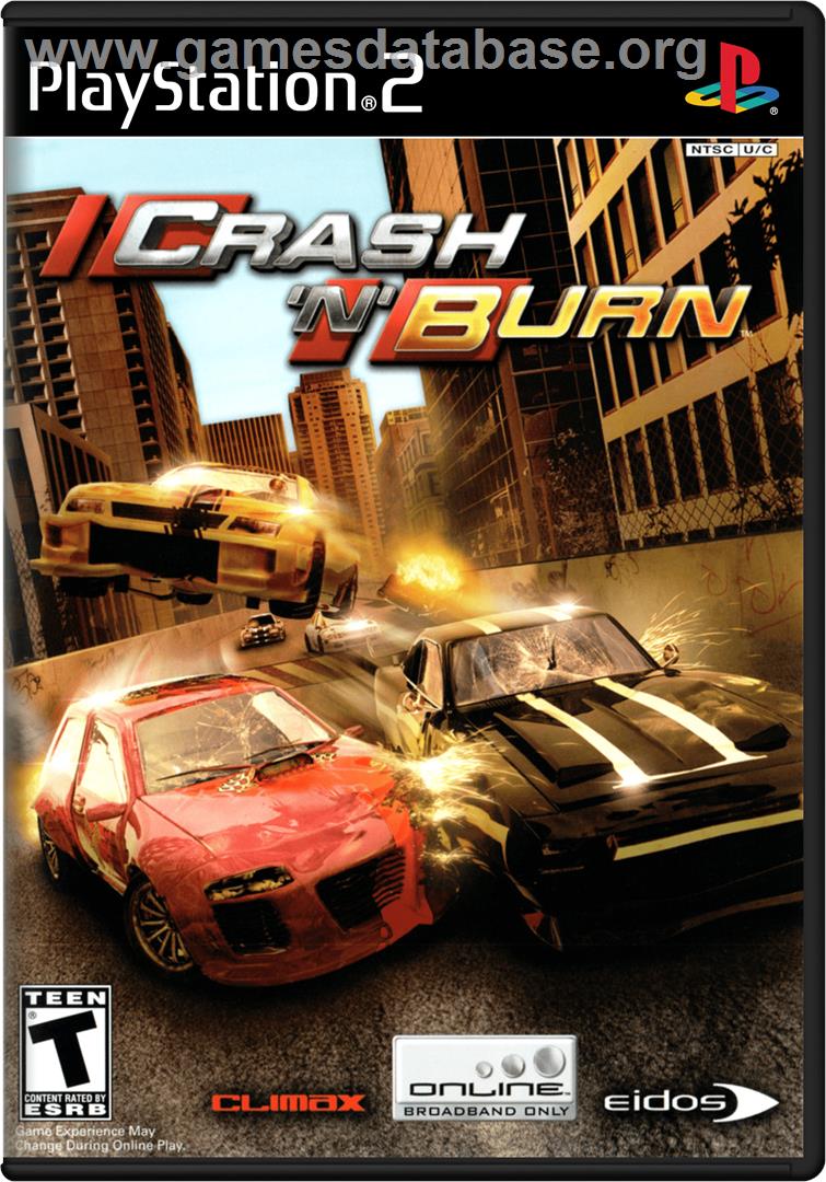 Crash 'n' Burn - Sony Playstation 2 - Artwork - Box