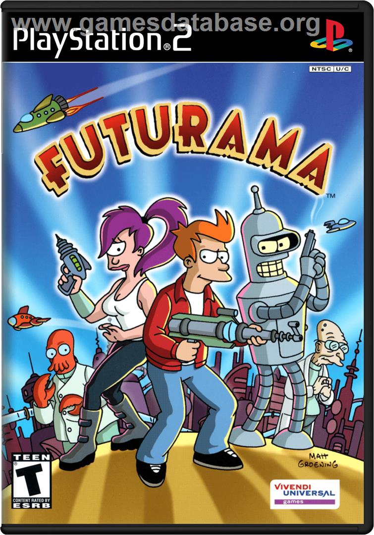 Futurama - Sony Playstation 2 - Artwork - Box