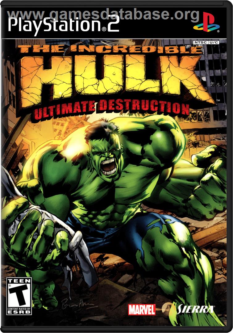Incredible Hulk: Ultimate Destruction - Sony Playstation 2 - Artwork - Box