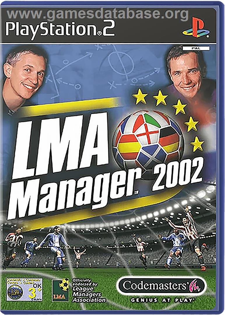 LMA Manager 2002 - Sony Playstation 2 - Artwork - Box