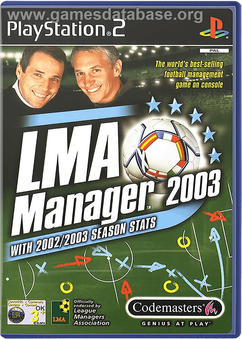 LMA Manager 2003 - Sony Playstation 2 - Artwork - Box
