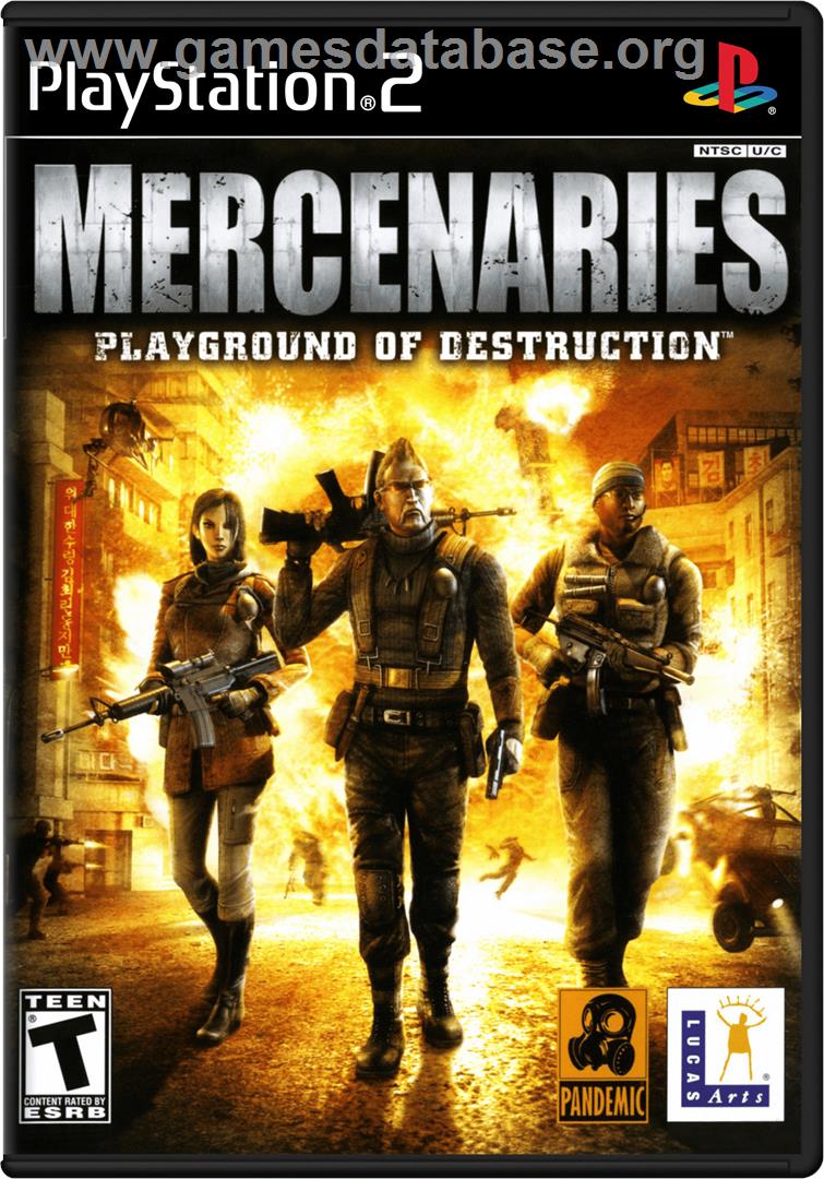 Mercenaries: Playground of Destruction - Sony Playstation 2 - Artwork - Box