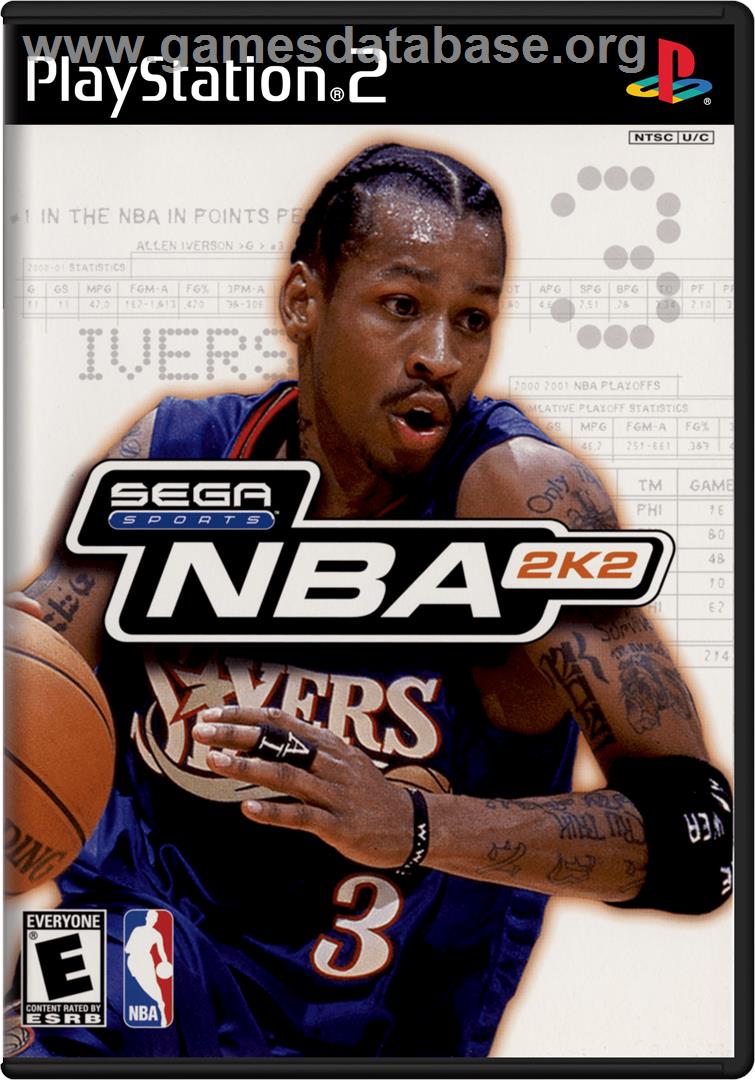 NBA 2K2 - Sony Playstation 2 - Artwork - Box