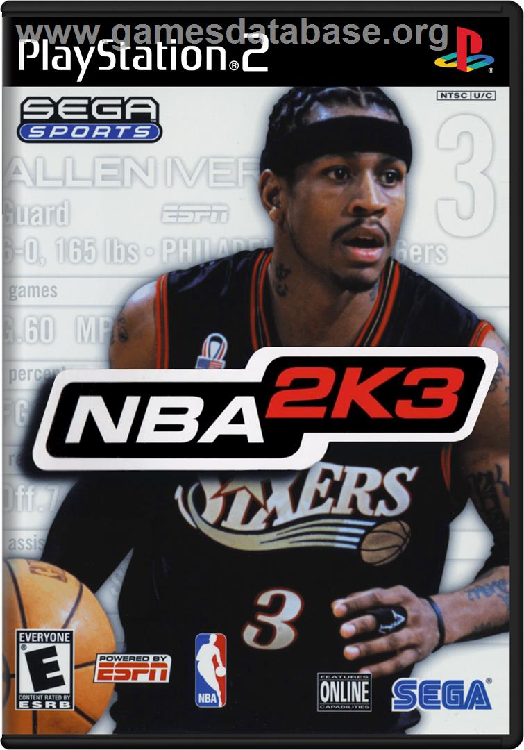 NBA 2K3 - Sony Playstation 2 - Artwork - Box