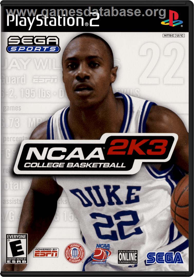 NCAA College Basketball 2K3 - Sony Playstation 2 - Artwork - Box