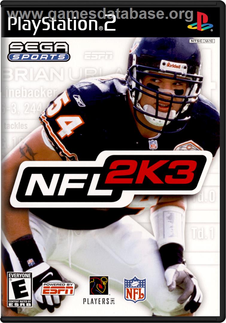 NFL 2K3 - Sony Playstation 2 - Artwork - Box