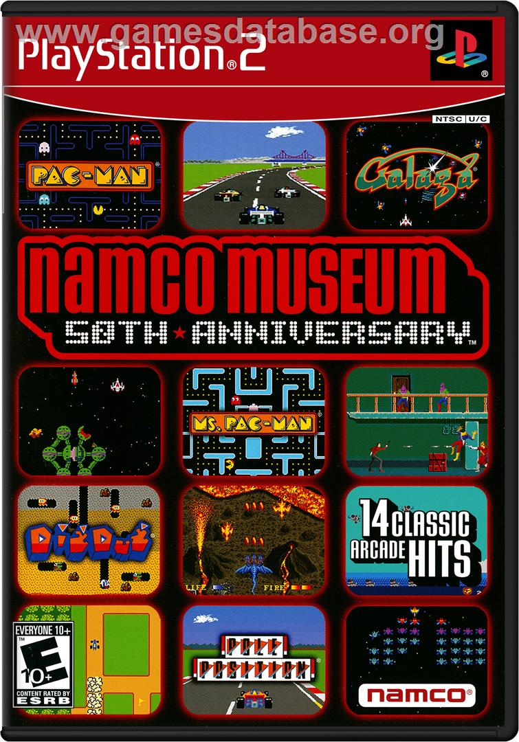 Namco Museum 50th Anniversary - Sony Playstation 2 - Artwork - Box