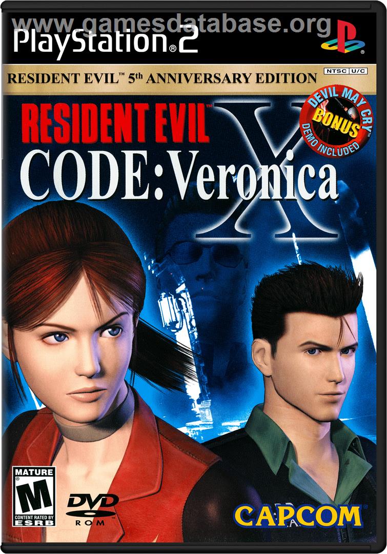Resident Evil: Code: Veronica X - Sony Playstation 2 - Artwork - Box