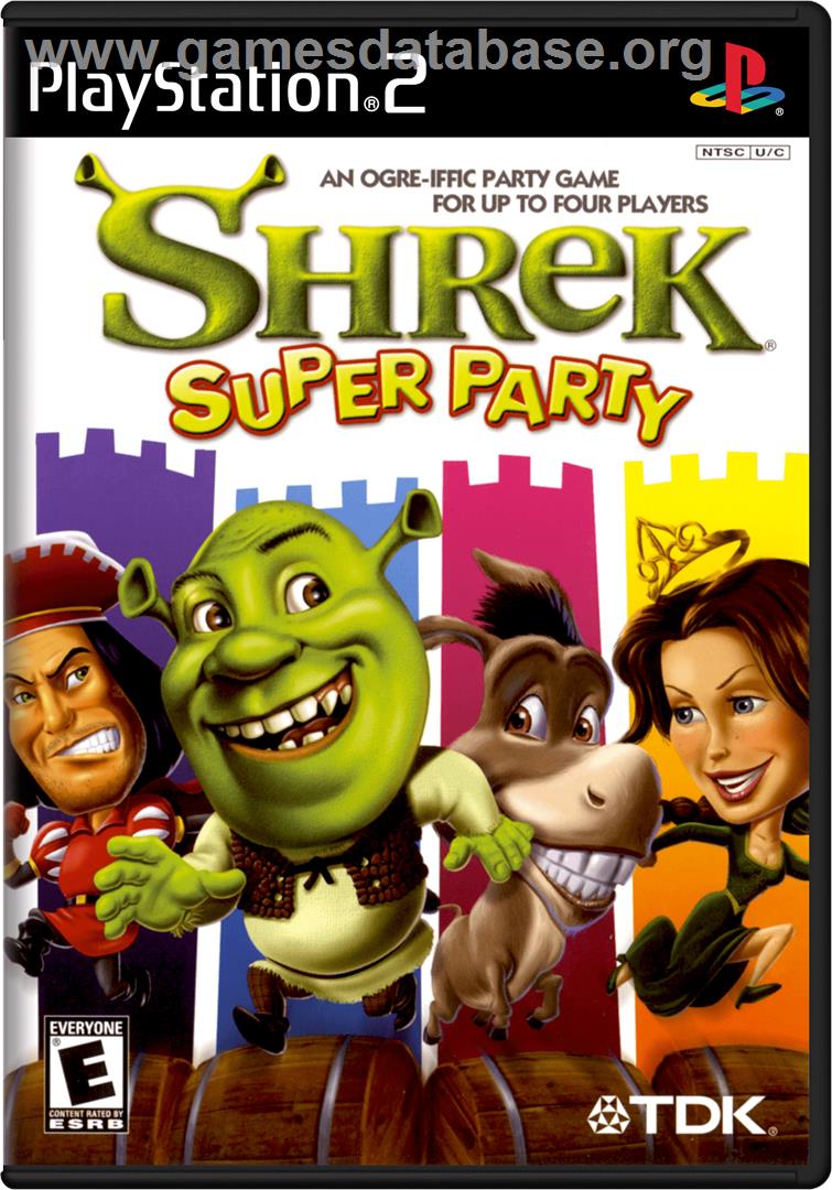 Shrek Super Party - Sony Playstation 2 - Artwork - Box