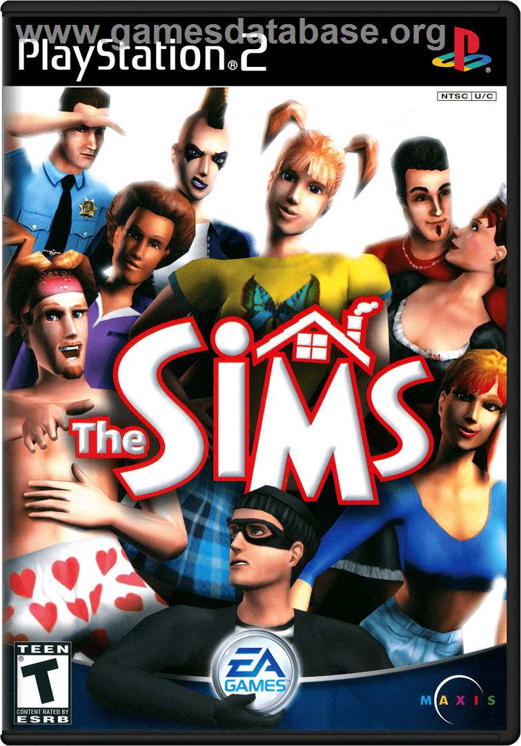 Sims - Sony Playstation 2 - Artwork - Box