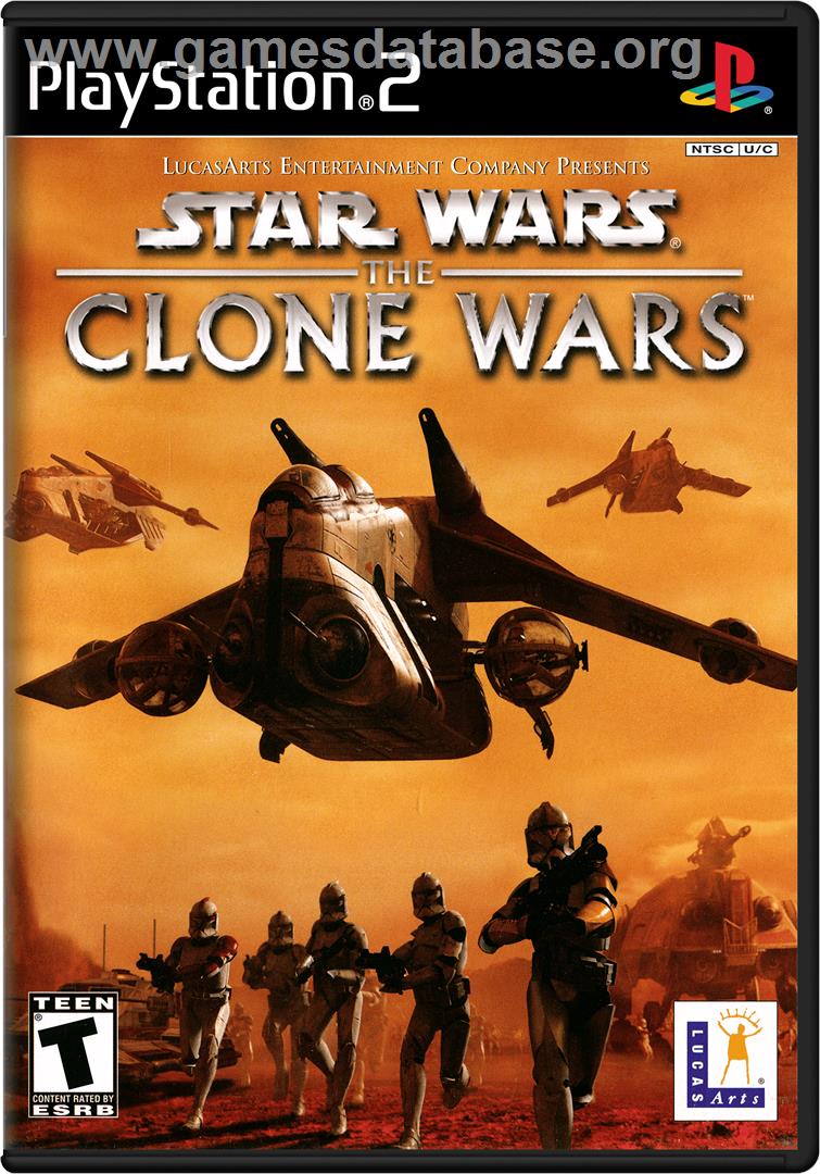 Star Wars: The Clone Wars - Sony Playstation 2 - Artwork - Box