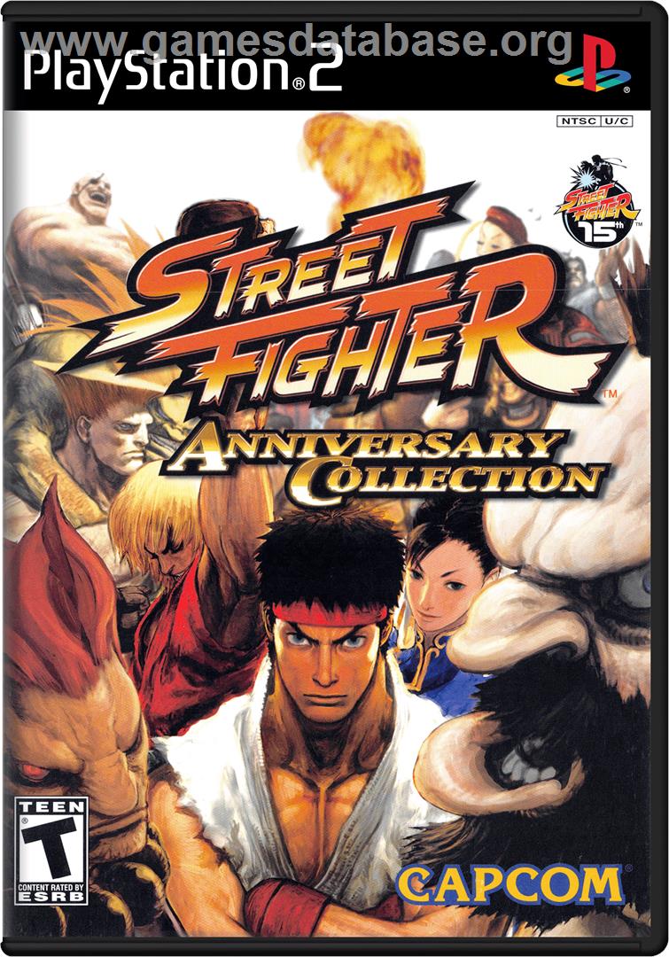 Street Fighter: Anniversary Collection - Sony Playstation 2 - Artwork - Box