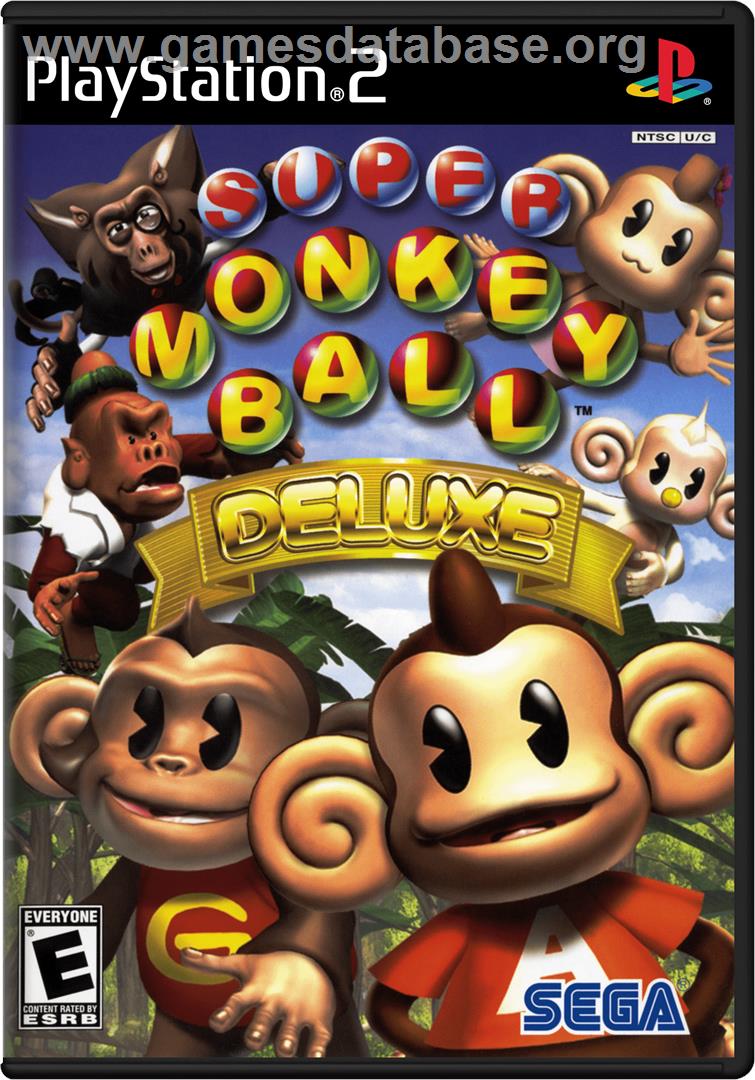 Super Monkey Ball Deluxe - Sony Playstation 2 - Artwork - Box