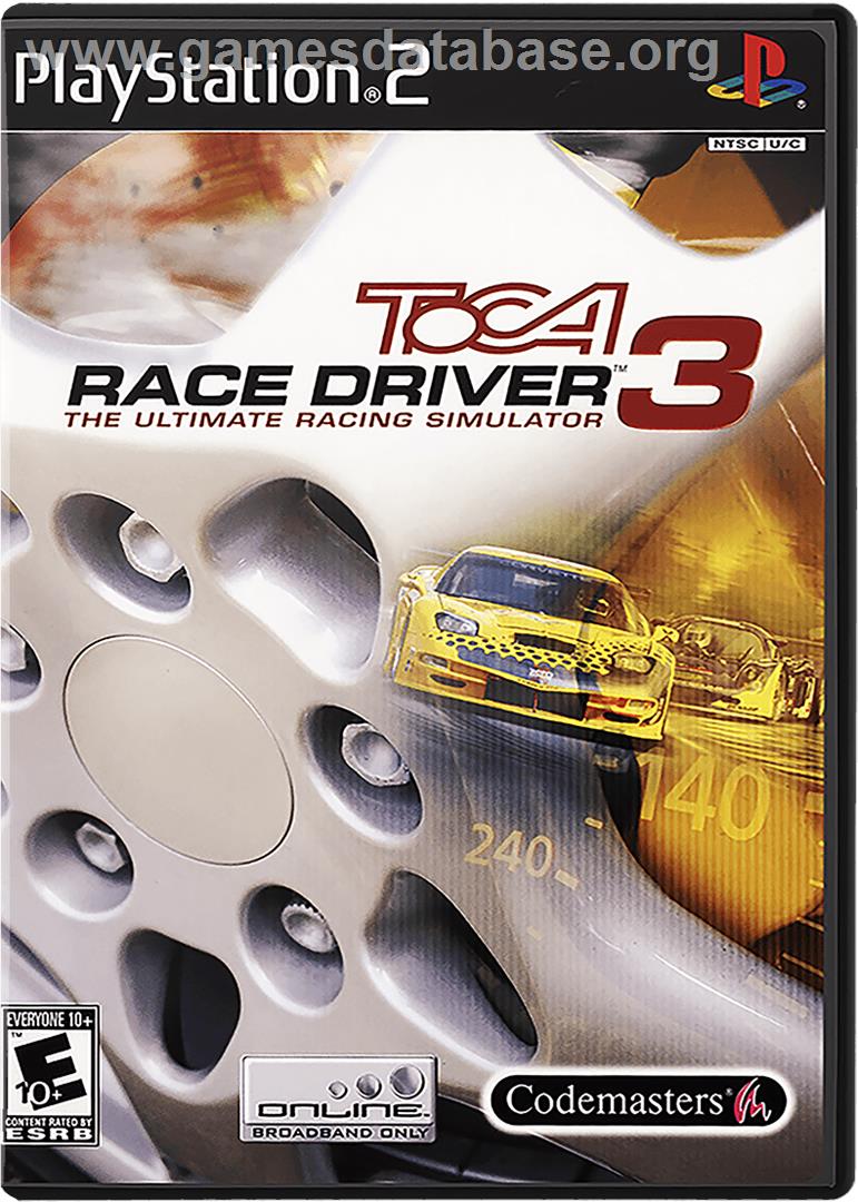 TOCA Race Driver 3 - Sony Playstation 2 - Artwork - Box