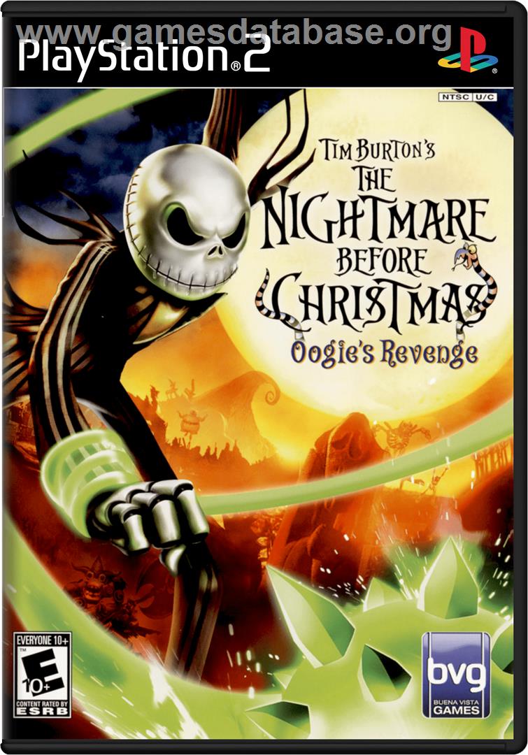 Tim Burton's The Nightmare Before Christmas: Oogie's Revenge - Sony Playstation 2 - Artwork - Box