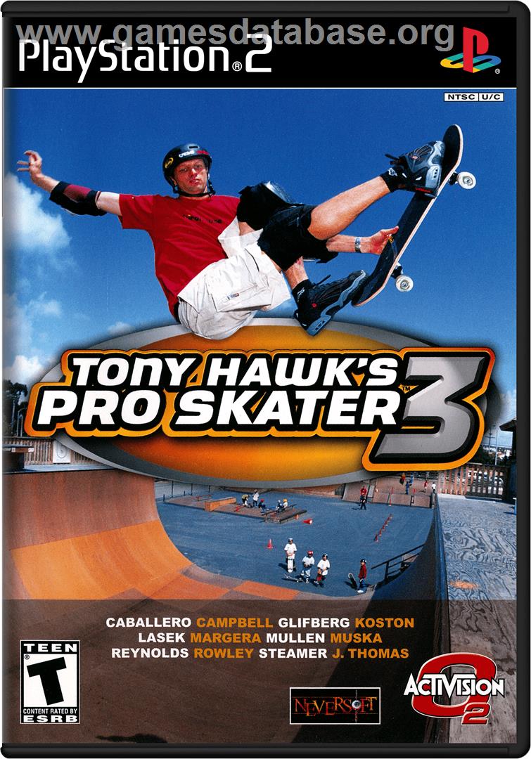 Tony Hawk's Pro Skater 3 - Sony Playstation 2 - Artwork - Box