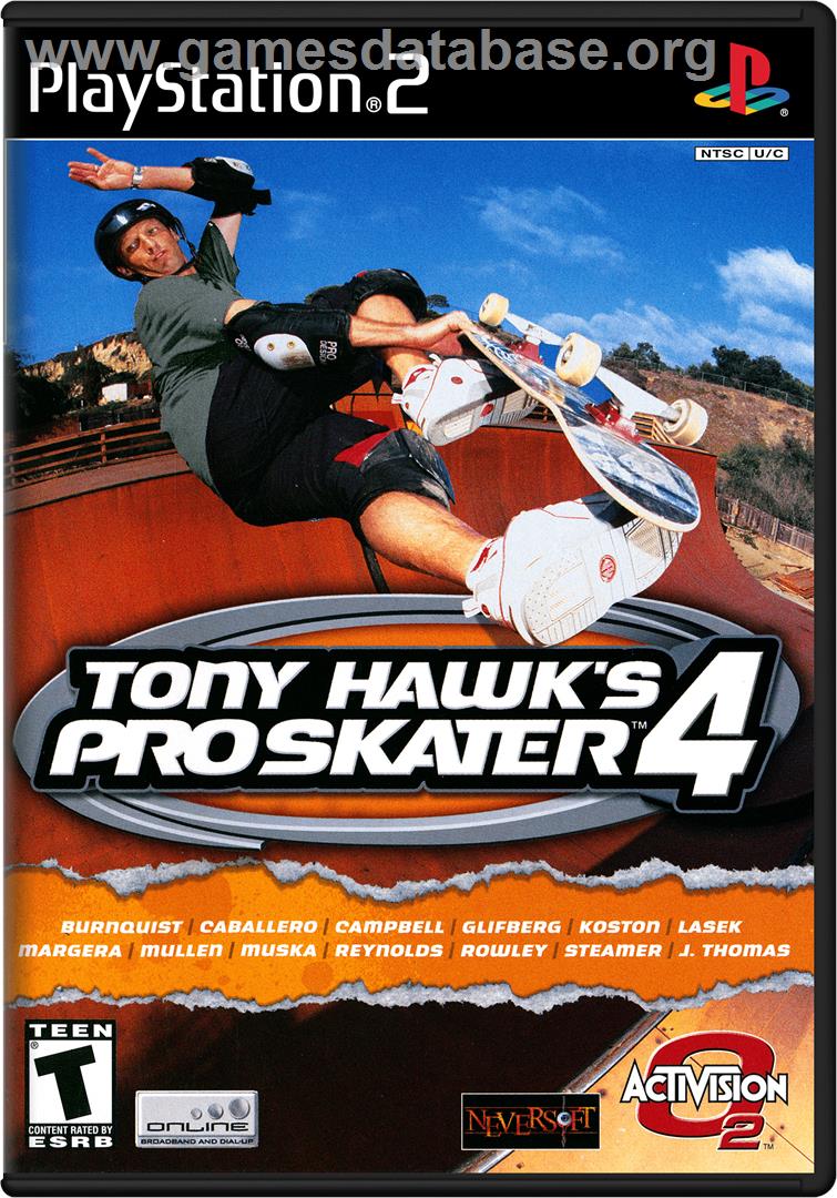 Tony Hawk's Pro Skater 4 - Sony Playstation 2 - Artwork - Box
