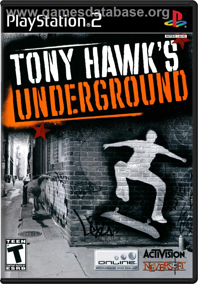 Tony Hawk's Underground - Sony Playstation 2 - Artwork - Box