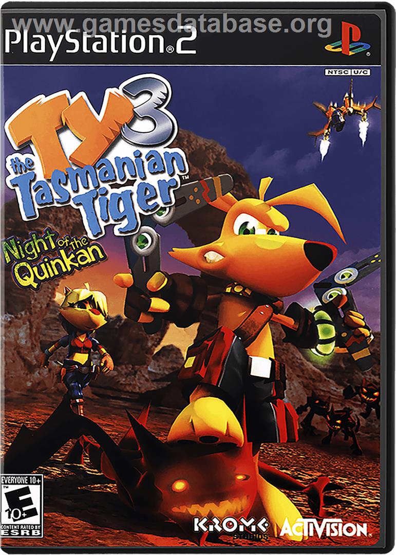 Ty the Tasmanian Tiger 3: Night of the Quinkan - Sony Playstation 2 - Artwork - Box