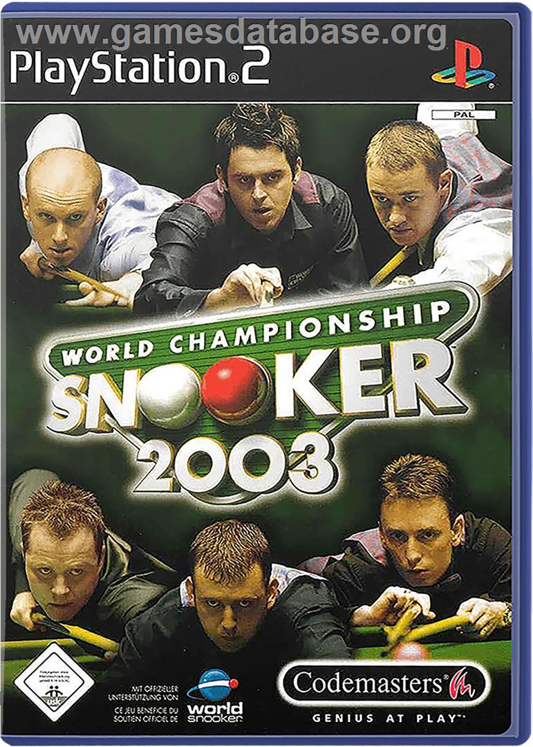 World Championship Snooker 2003 - Sony Playstation 2 - Artwork - Box