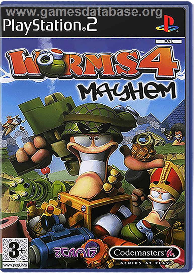 Worms 4: Mayhem - Sony Playstation 2 - Artwork - Box