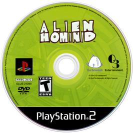 Artwork on the Disc for Alien Hominid on the Sony Playstation 2.