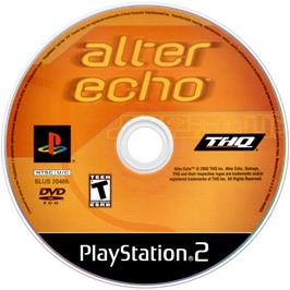 Artwork on the Disc for Alter Echo on the Sony Playstation 2.