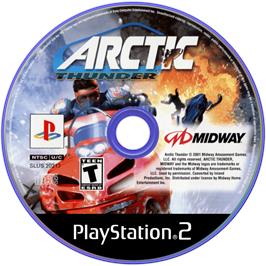 Artwork on the Disc for Arctic Thunder on the Sony Playstation 2.