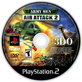 Artwork on the Disc for Army Men: Air Attack 2 on the Sony Playstation 2.