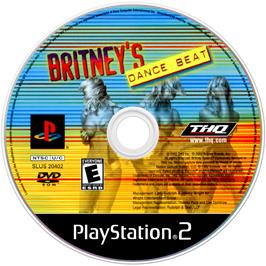Artwork on the Disc for Britney's Dance Beat on the Sony Playstation 2.