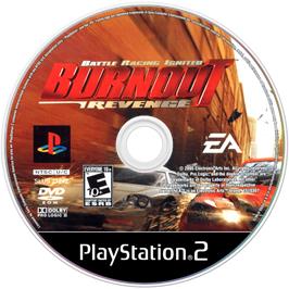 Artwork on the Disc for Burnout Revenge on the Sony Playstation 2.