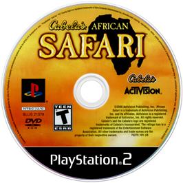 Artwork on the Disc for Cabela's African Safari on the Sony Playstation 2.