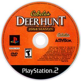 Artwork on the Disc for Cabela's Deer Hunt: 2004 Season on the Sony Playstation 2.