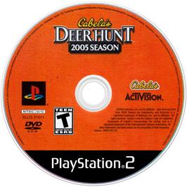 Artwork on the Disc for Cabela's Deer Hunt: 2005 Season on the Sony Playstation 2.