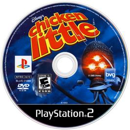 Artwork on the Disc for Chicken Little on the Sony Playstation 2.