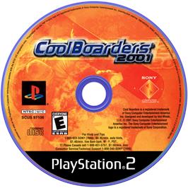 Artwork on the Disc for Cool Boarders 2001 on the Sony Playstation 2.