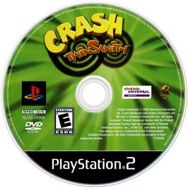 Artwork on the Disc for Crash Twinsanity on the Sony Playstation 2.