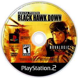 Artwork on the Disc for Delta Force: Black Hawk Down on the Sony Playstation 2.