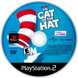 Artwork on the Disc for Dr. Seuss' The Cat in the Hat on the Sony Playstation 2.