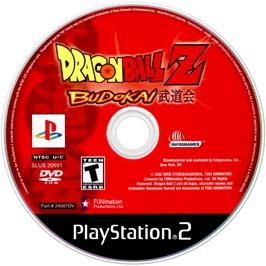 Artwork on the Disc for Dragonball Z: Budokai 2 on the Sony Playstation 2.