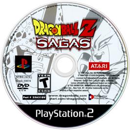 Artwork on the Disc for Dragonball Z: Sagas on the Sony Playstation 2.