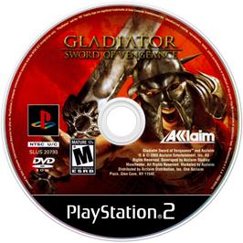Artwork on the Disc for Gladiator: Sword of Vengeance on the Sony Playstation 2.