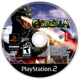 Artwork on the Disc for Godzilla: Save the Earth on the Sony Playstation 2.