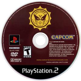 Artwork on the Disc for Harvey Birdman: Attorney at Law on the Sony Playstation 2.