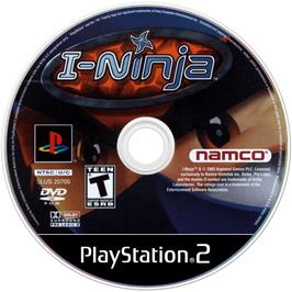 Artwork on the Disc for I-Ninja on the Sony Playstation 2.