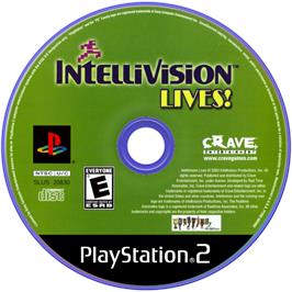 Artwork on the Disc for Intellivision Lives on the Sony Playstation 2.